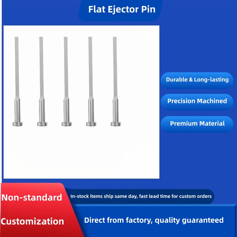 Mold Components SKD51 Flat Ejector Pin, SKD61 Shouldered Ejector Pin, Ejector Rod, Ejector Sleeve for Stamping & Plastic Molds